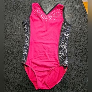 Shannon Miller Alpha Factor Gymnastics Leo Leotard Child Large CLA